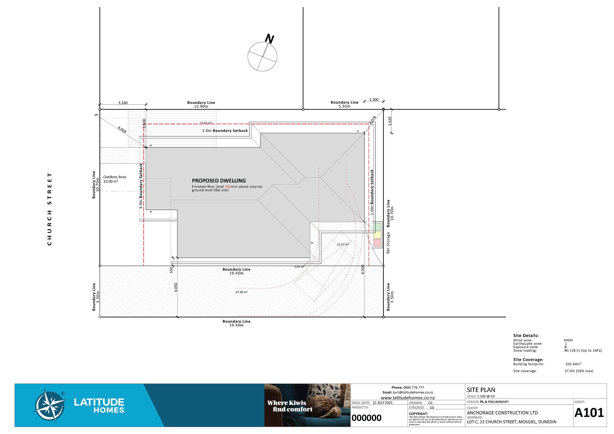 Modern Mosgiel Townhouse Living - 2 bedroom floor plan 1
